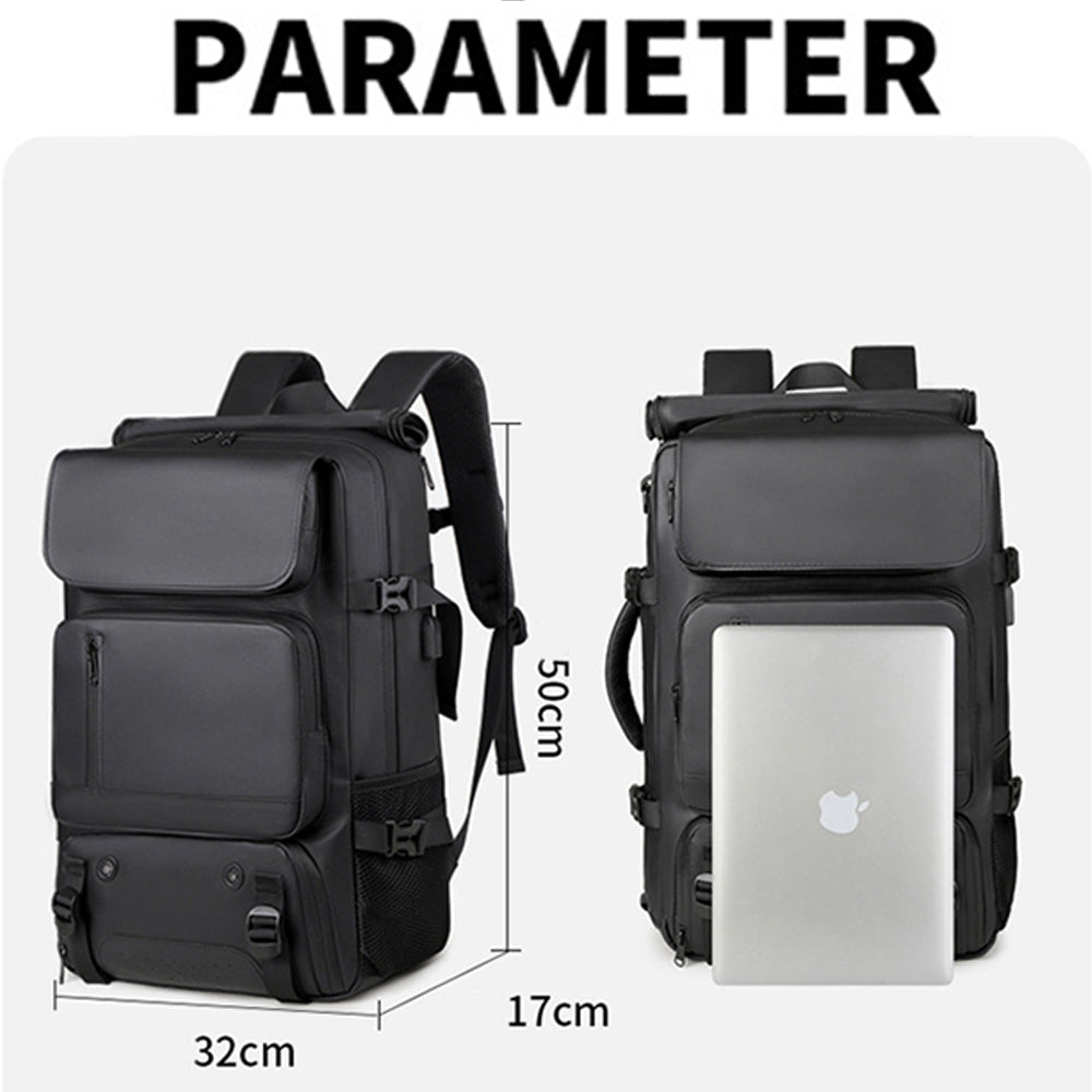 Dollcini Férfi Utazó Hátizsák – Nagy Kapacitású, Vízálló, USB-Porttal