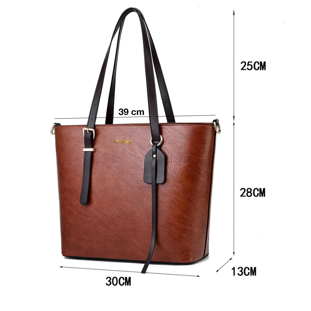 Dollcini Klasszikus Női Kézitáska – Vízálló Műbőr Válltáska