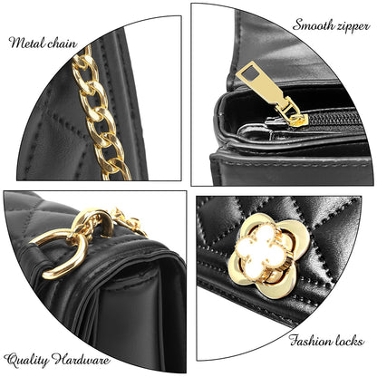 Dollcini Steppelt Női Futártáska – Elegáns, Aranyláncos Válltáska