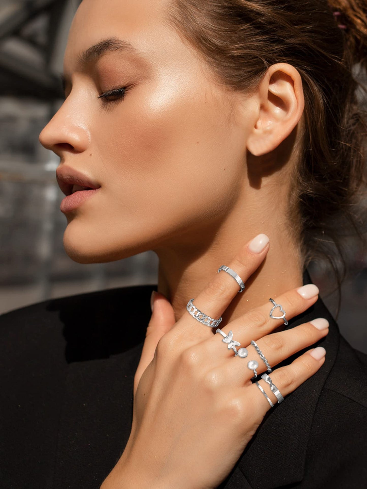 Dollcini 33 Részes Ékszerszett – Elegáns Fülbevalók és Gyűrűk