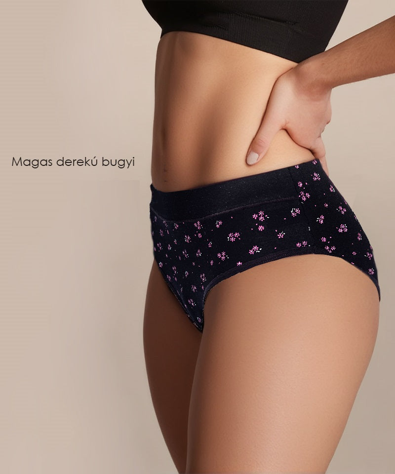 Dollcini ,Magas derekú női bugyi ,95% Pamut + Spandex-Többszínű,2072