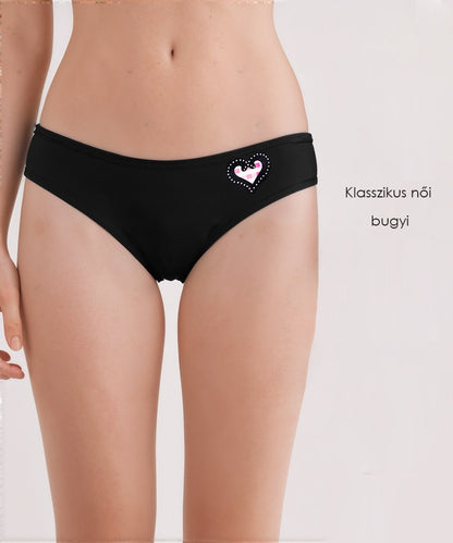 Dollcini, Klasszikus női bugyi,95% Pamut + Spandex-Többszínű, 6 db-os Csomag,82322