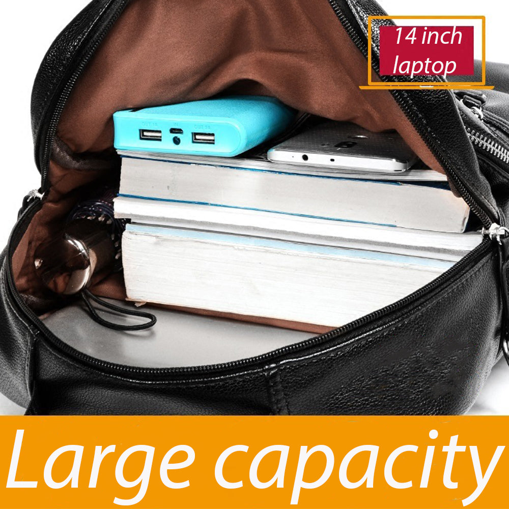 Dollcini Férfi Laptophátizsák – Vízlepergető, Műbőr, 14” Laptophoz