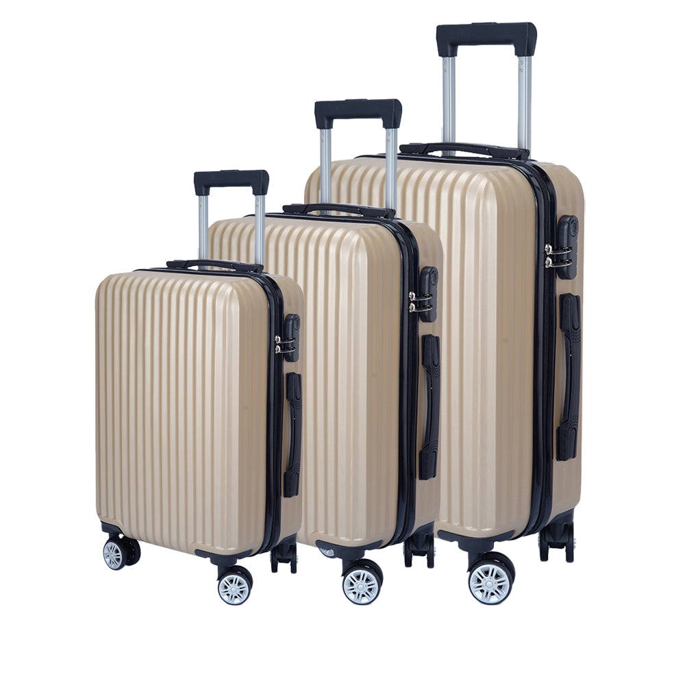 Dollcini Világjáró Bőrönd Szett – 3 darabos, Több Színben