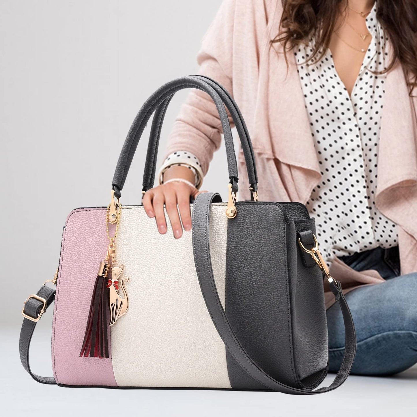Dollcini Elegáns Női Kézitáska – Műbőr, Mindennapi Viseletre