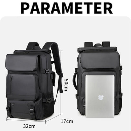 Dollcini Férfi Utazó Hátizsák – Nagy Kapacitású, Vízálló, USB-Porttal