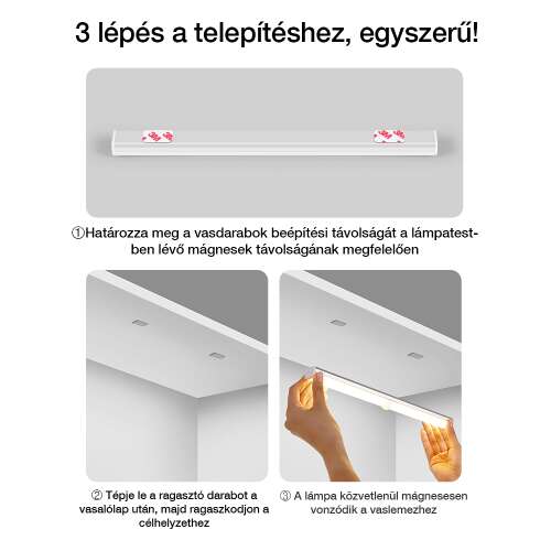 Dollcini Otthon Smart LED Lámpa – Mozgásérzékelős, Hideg Fény