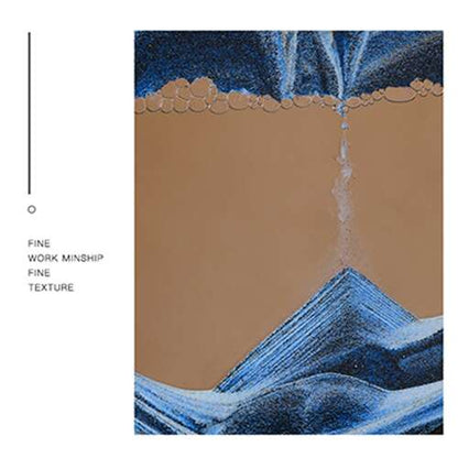 Dollcini Otthon 3D Mozgó Homokfestmény – Dinamikus Homokóra Dekor, 7"inch