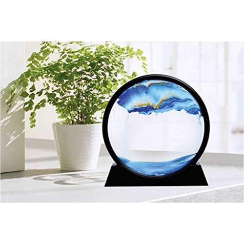 Dollcini Otthon 3D Dinamikus Homokfestmény – Közepes Üvegkeret Dekoráció,12", 27 cm