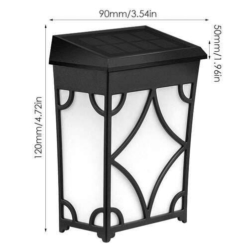 Dollcini Otthon Retro Napelemes Kerítéslámpa Dekoráció – Vízálló, RGB