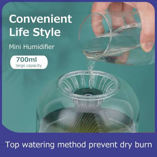 Dollcini Otthon Párásító – Melegfényű Aromaterápiás Illóolaj Diffúzor Dekor