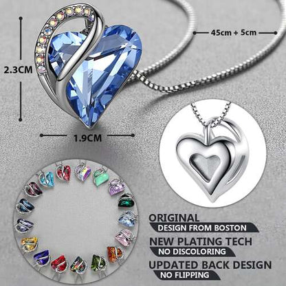 Dollcini Ezüst Szív Ékszer – Kristály Nyaklánc vagy Fülbevaló Külön, illetve Ékszerszettben