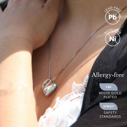 Dollcini Ezüst Szív Ékszer – Kristály Nyaklánc vagy Fülbevaló Külön, illetve Ékszerszettben