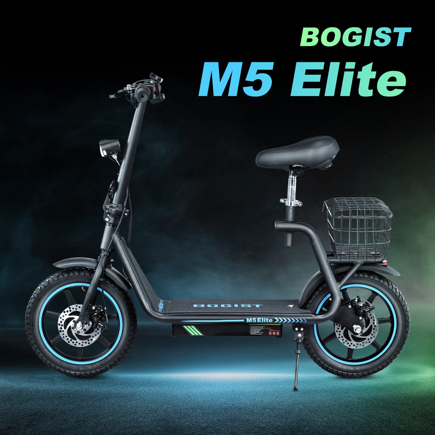 Bogist M5 Elite Elektromos Roller 500W – 40 km/h, 45 km Hatótáv, 14″ Kerék