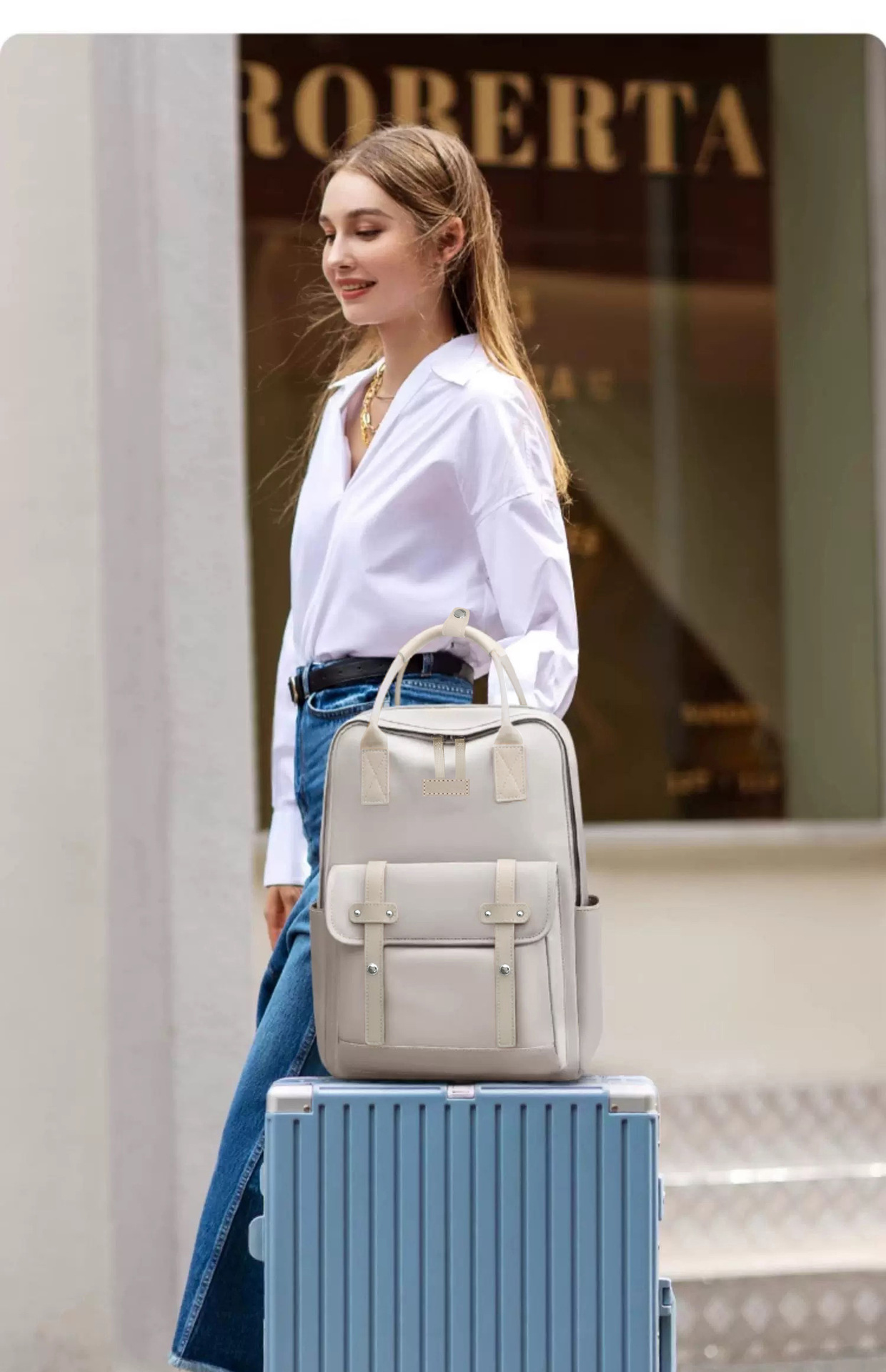 Dollcini, Unisex Üzleti Utazó Hátizsák – 16” Laptophoz, Bővíthető, Vízálló (36–55L)