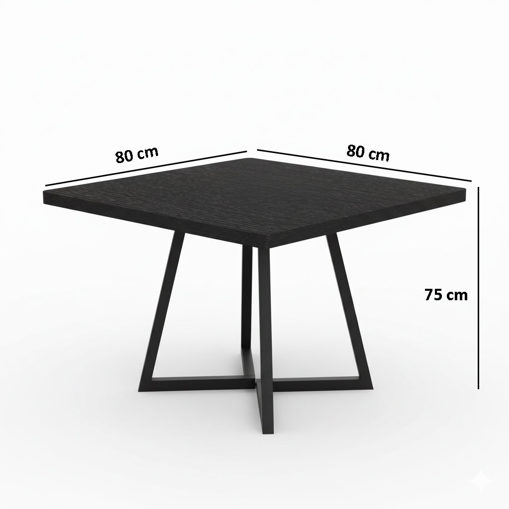 Dollcini Otthon Modern Étkezőasztal, 80x80 cm – Kis Terekbe, Több színben
