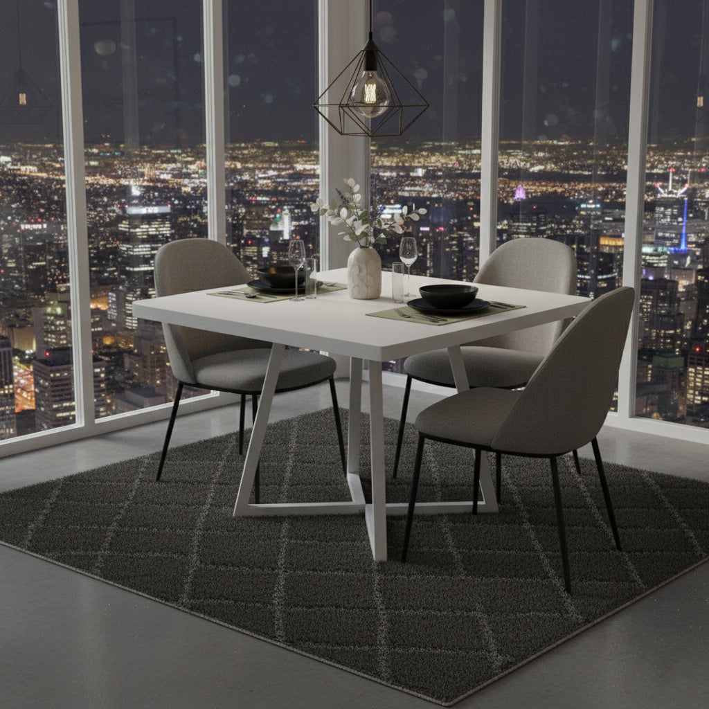 Dollcini Otthon Modern Étkezőasztal, 80x80 cm – Kis Terekbe, Több színben