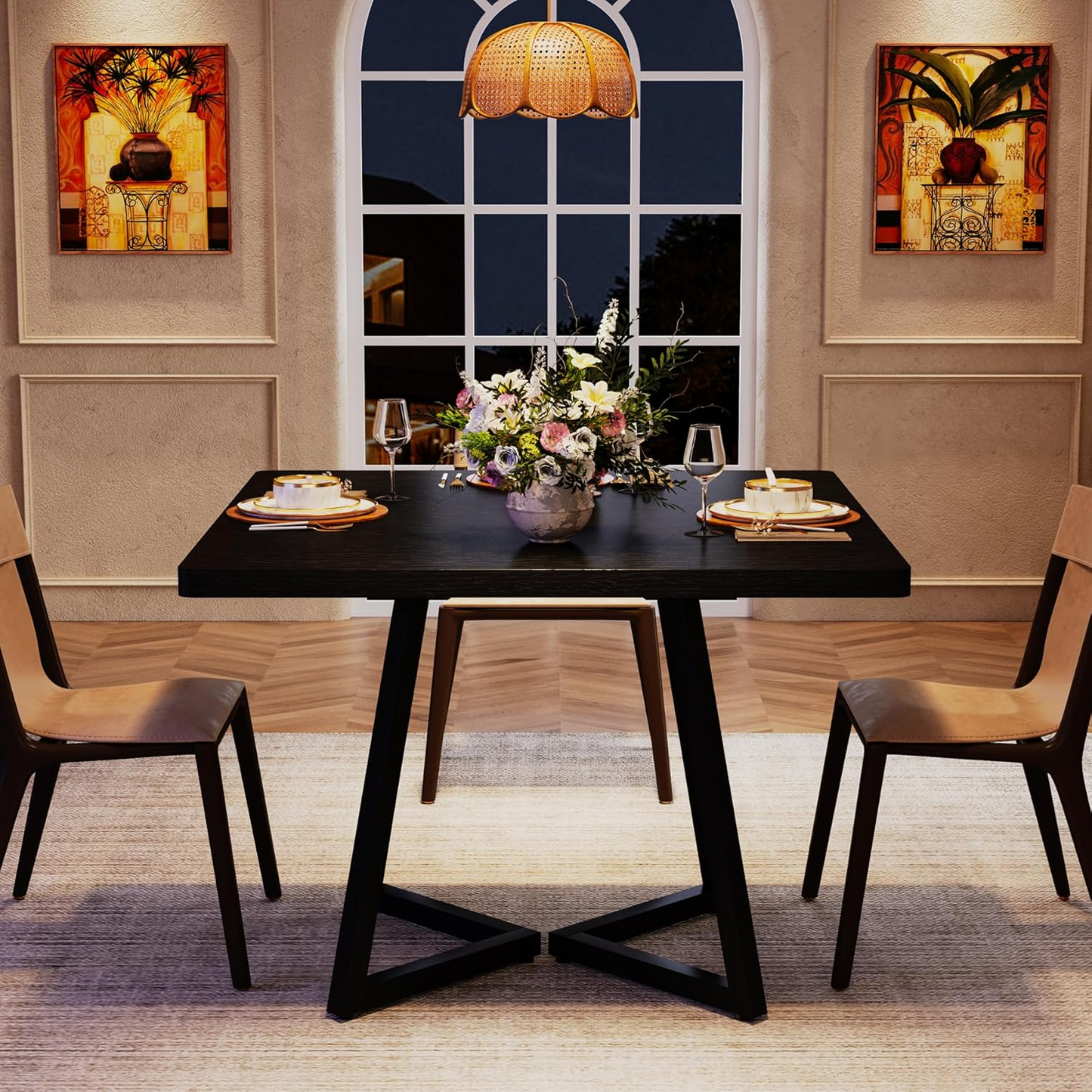 Dollcini Otthon Modern Étkezőasztal, 80x80 cm – Kis Terekbe, Több színben