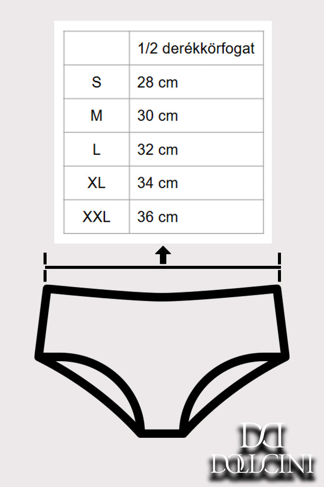 Dollcini,Tanga női bugyi,95% Pamut + Spandex-Többszínű, 6 db-os Csomag