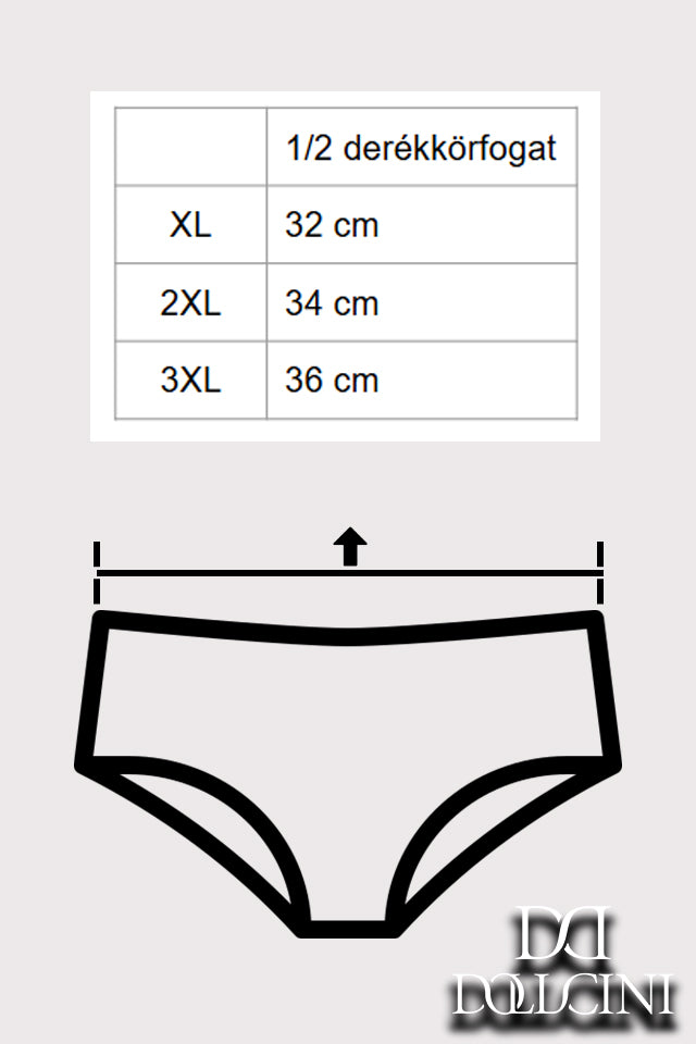 Dollcini ,Magas derekú női bugyi ,95% Pamut + Spandex-Többszínű,2072