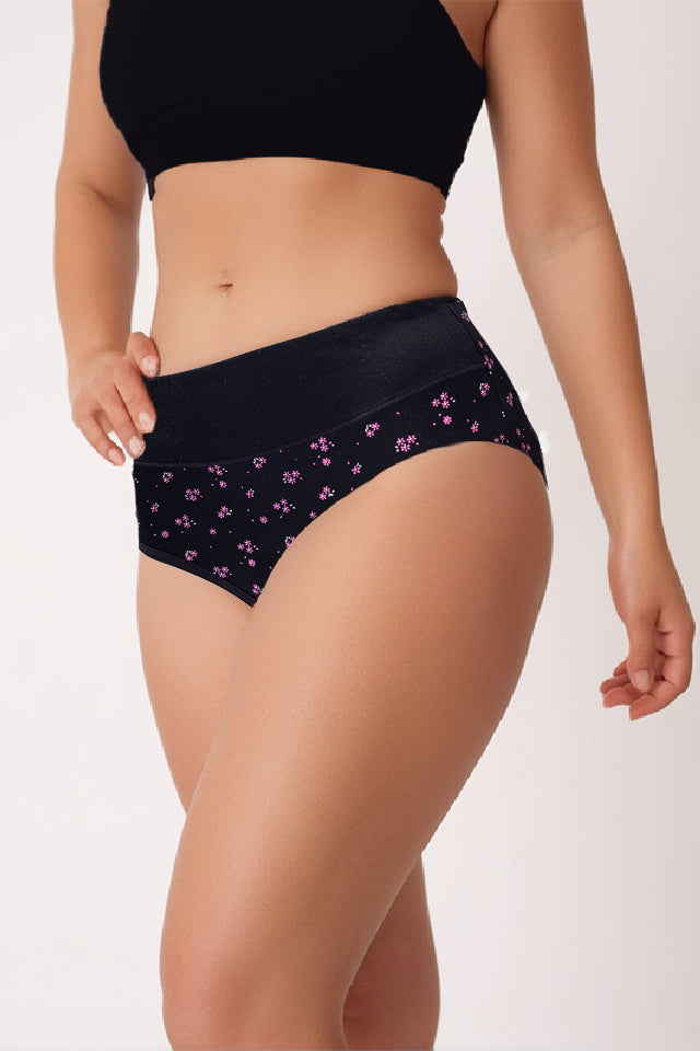 Dollcini ,Magas derekú női bugyi ,95% Pamut + Spandex-Többszínű,2072