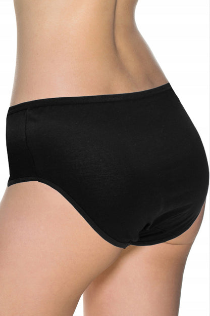 Dollcini ,Magas derekú női bugyi ,95% Pamut + Spandex-Többszínű, 6 db-os Csomag,8922