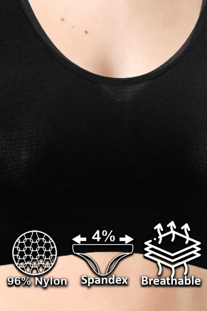 Dollcini Varrás Nélküli Női Sportmelltartó -  Kényelmes, 3 db-os Csomag