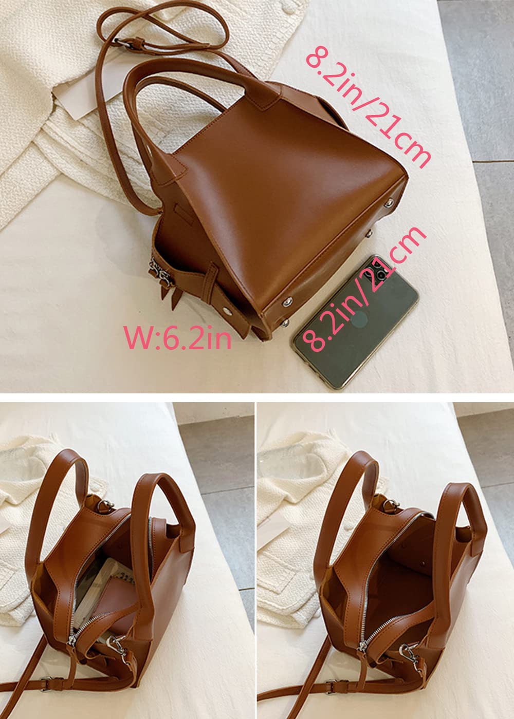 Dollcini Női Munkatáska – Elegáns, Vízálló Műbőr, Fekete