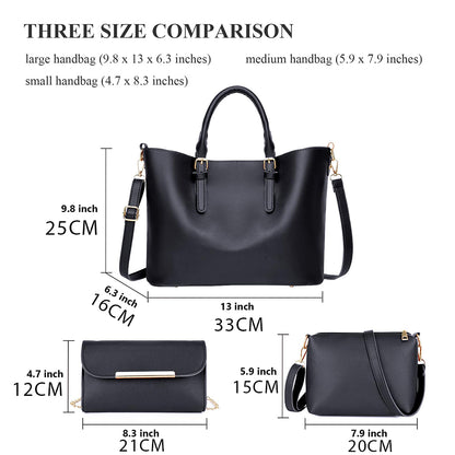 Dollcini Elegáns Női Kézitáska – 3 Részes Műbőr Szett