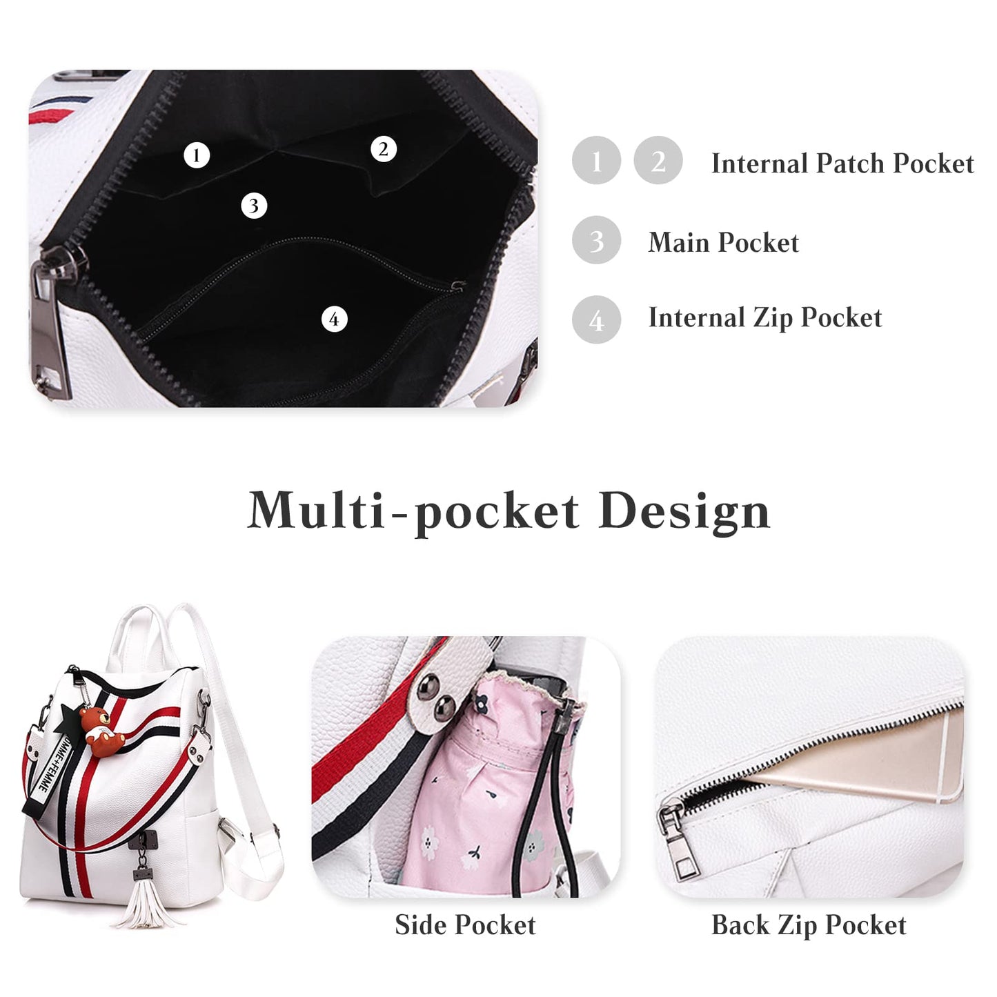 Dollcini Műbőr Hátizsák – Vízálló és Tartós