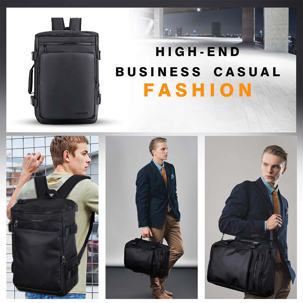 Dollcini Vízálló Férfi Utazóhátizsák – Nagy Kapacitású, Fekete