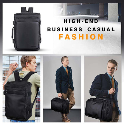 Dollcini Vízálló Férfi Utazóhátizsák – Nagy Kapacitású, Fekete