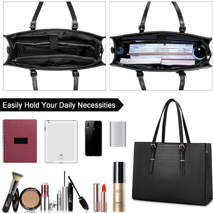 Dollcini Elegáns Női Laptoptáska – 15.6”-os, Vízálló Műbőr