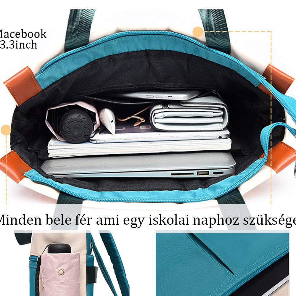 Dollcini Vízálló Hátizsák – Ergonomikus, Lopásgátló Zsebbel